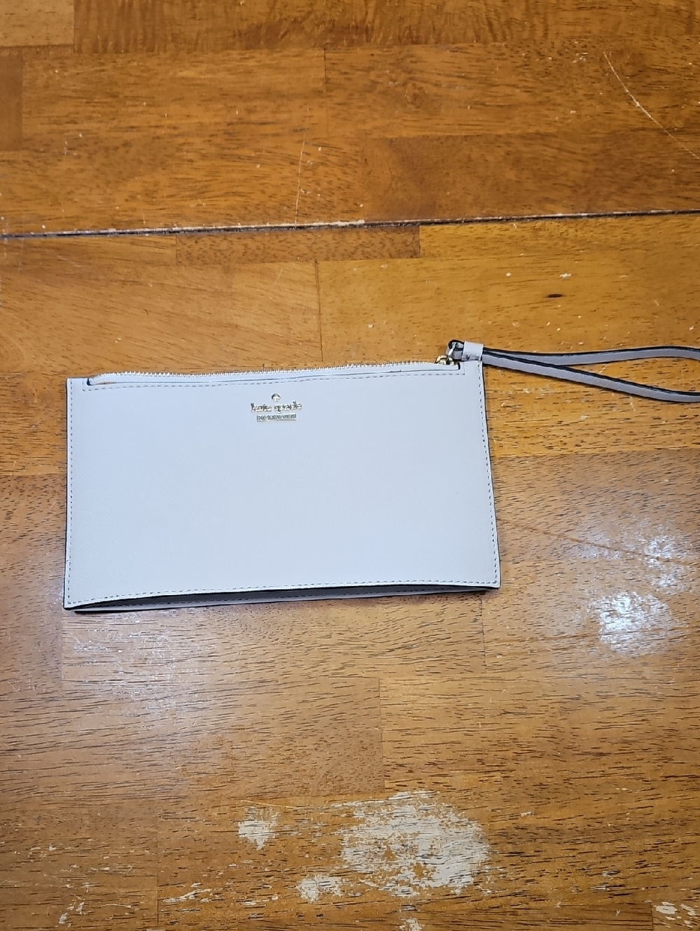 kate spade Tan Leather Wristlet Clutch